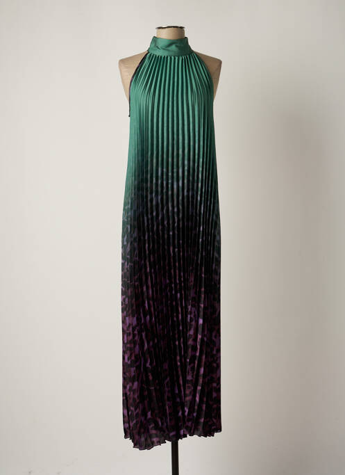 Robe longue vert DIXIE pour femme