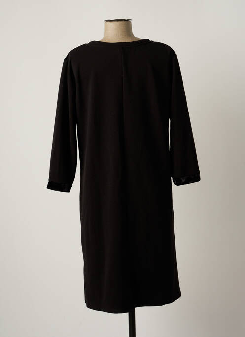 Robe mi-longue noir JOY pour femme