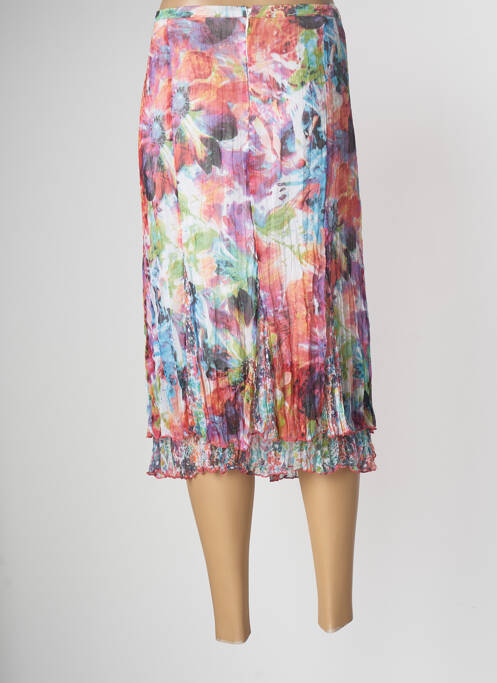 Jupe mi-longue orange RABE pour femme