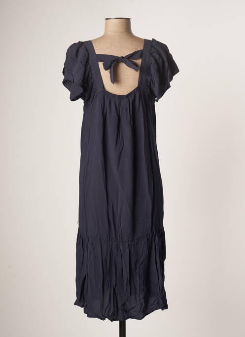 Robe mi-longue bleu ÉTYMOLOGIE pour femme