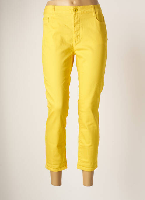 Pantalon 7/8 jaune KY CREATION pour femme