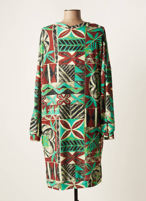 Robe mi-longue vert EGO pour femme