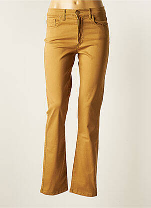 Pantalon slim beige CRN-F3 pour femme