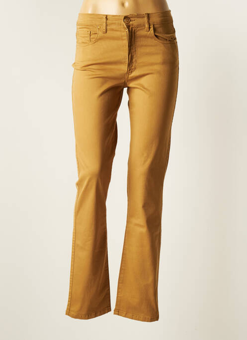 Pantalon slim beige CRN-F3 pour femme