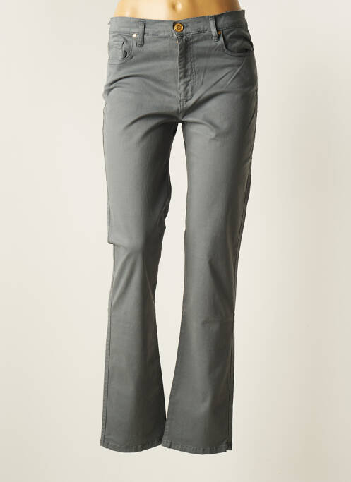 Pantalon slim bleu CRN-F3 pour femme