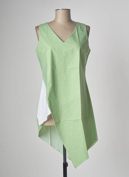 Tunique sans manche col v vert MULTIPLES femme