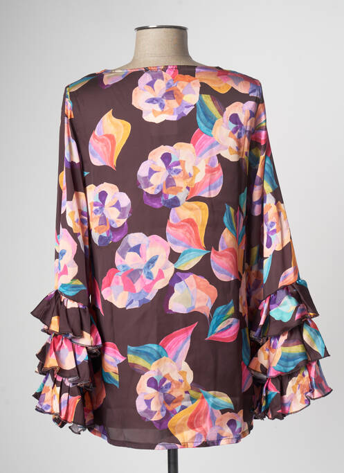 Blouse marron MULTIPLES pour femme