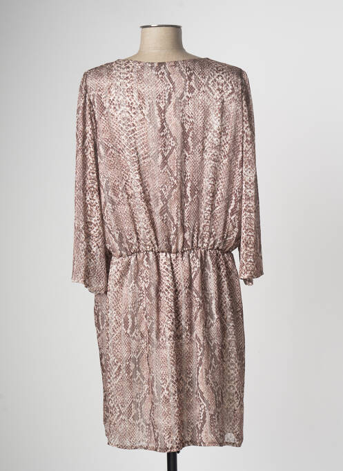 Robe mi-longue marron MULTIPLES pour femme