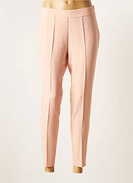 Pantalon 7/8 taille haute taille haute rose MULTIPLES femme