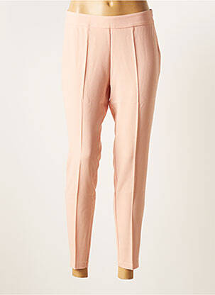 Pantalon 7/8 taille haute taille haute rose MULTIPLES femme