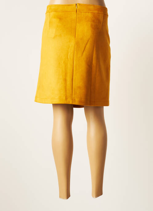 Jupe courte jaune MULTIPLES pour femme