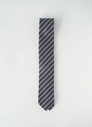 Cravate imprimé rayures bleu MARVELIS homme