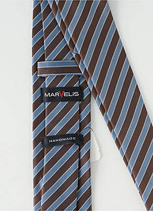 Cravate imprimé rayures bleu MARVELIS homme