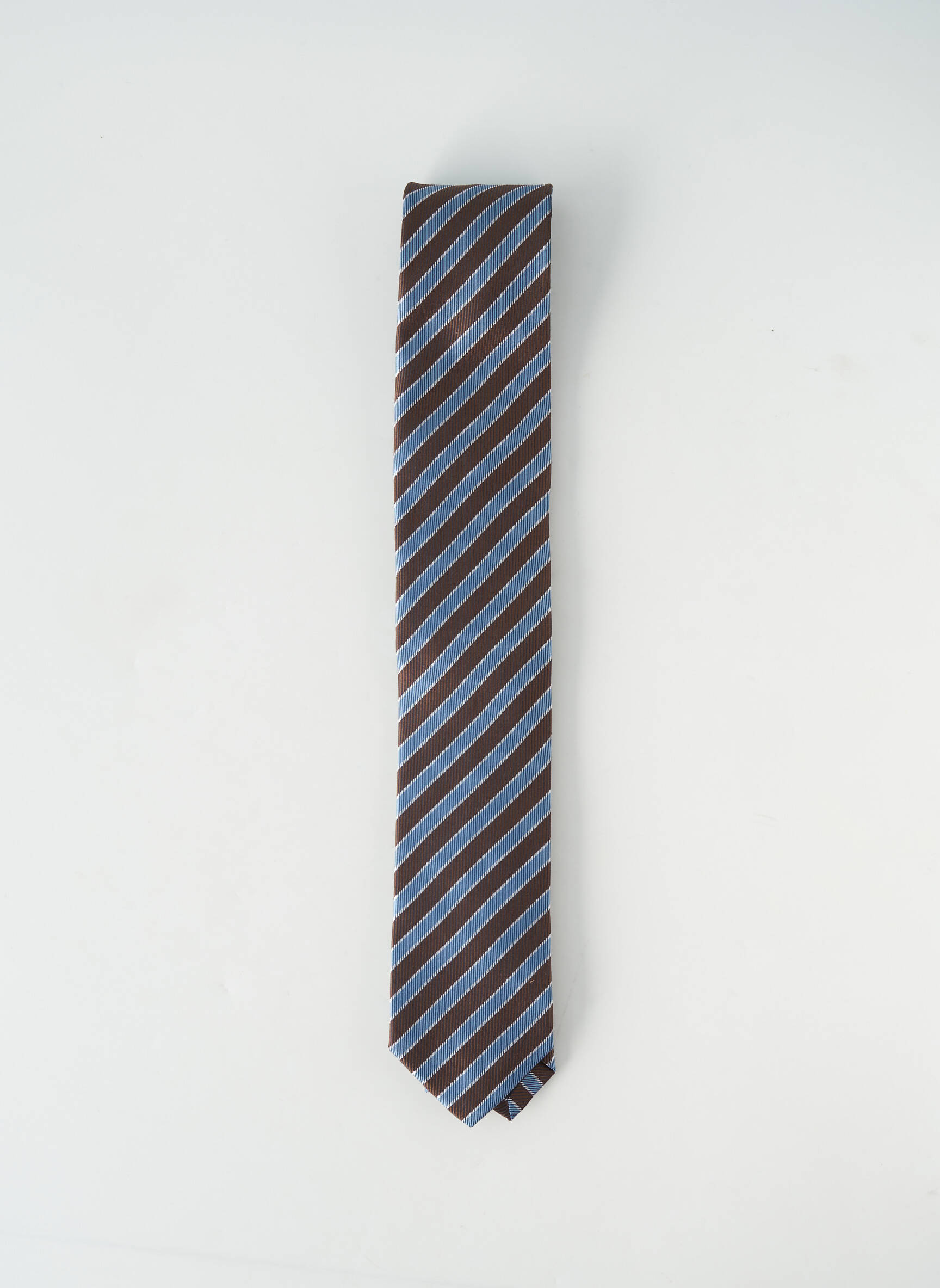 Cravate imprimé rayures bleu MARVELIS homme