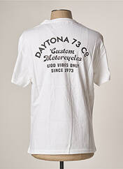 T-shirt blanc DAYTONA pour homme seconde vue