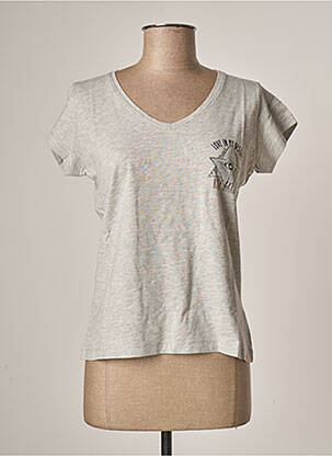 T-shirt gris ROSE GARDEN pour femme