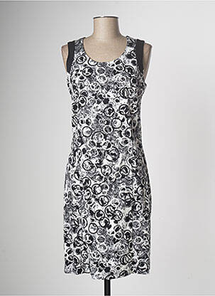 Robe mi-longue noir GUY DUBOUIS femme