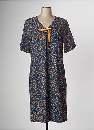 Robe mi-longue bleu GRIFFON femme