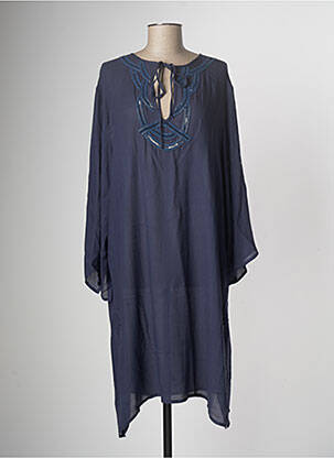 Robe mi-longue bleu ANITA pour femme