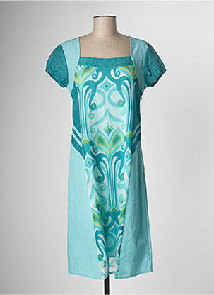 Robe mi-longue bleu AURA BY FIGURE LIBRE pour femme
