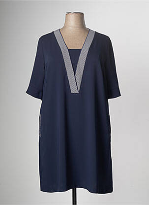 Robe mi-longue bleu DIVAS pour femme