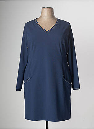 Robe mi-longue bleu DIVAS pour femme