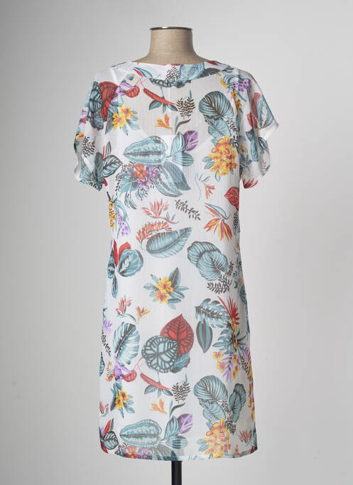 Robe mi-longue blanc MASSANA femme