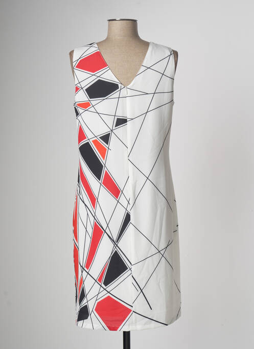 Robe mi-longue blanc MERI & ESCA pour femme