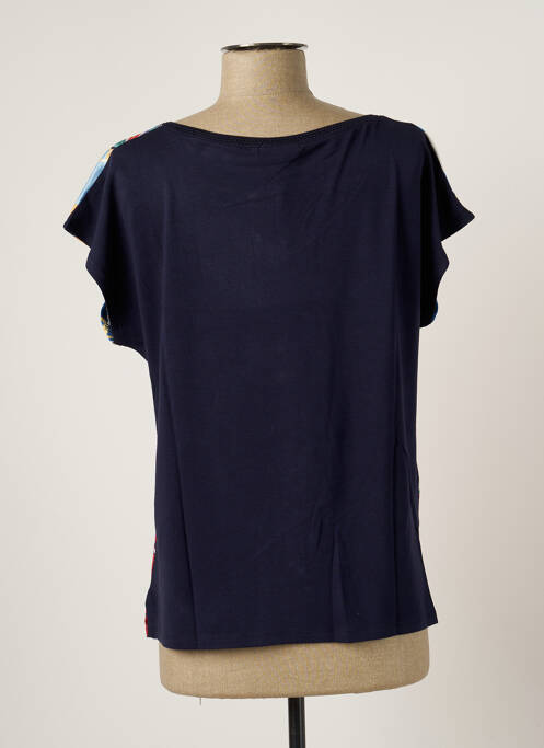 Top bleu MSN pour femme