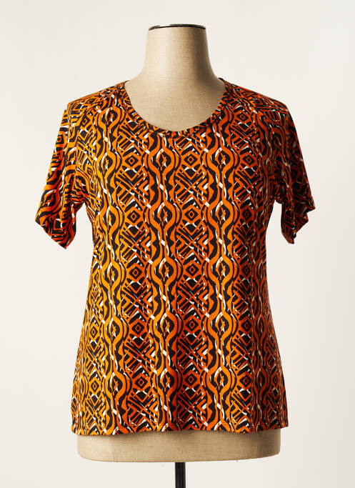 T-shirt orange QUATTRO pour femme