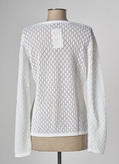 Gilet manches longues blanc SKOVHUUS pour femme