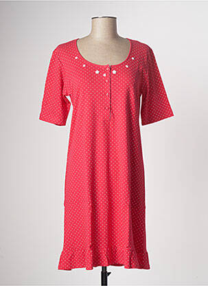 Chemise de nuit rouge CANAT pour femme