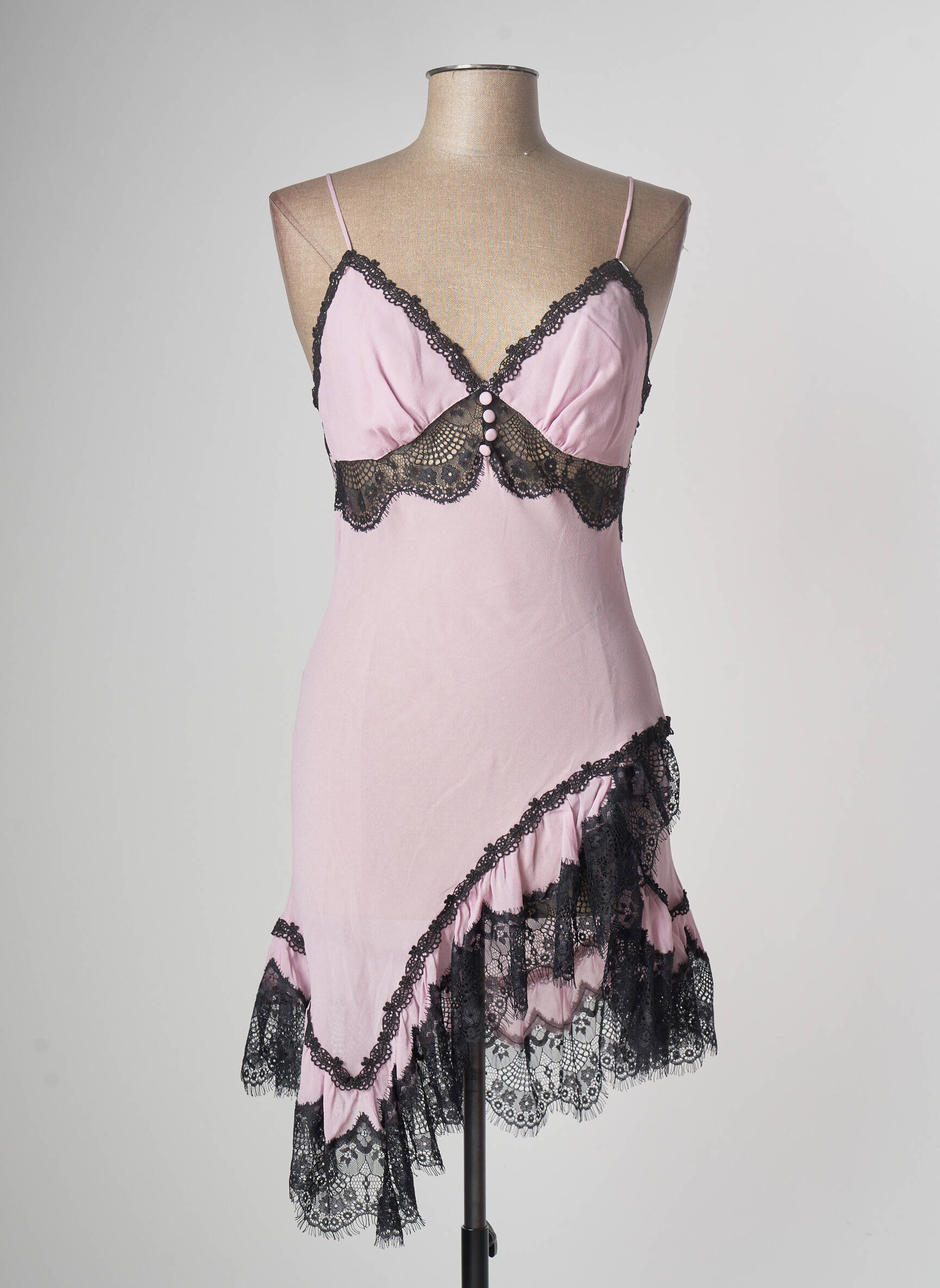 Nuisette/Combinette En Soie 100% Lilas Taille FR 42 - Marjolaine - Neuve Avec Étiquettes