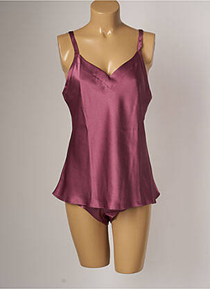 Pyjashort violet TECCIA pour femme