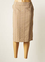 Jupe mi-longue beige GRIFFON femme