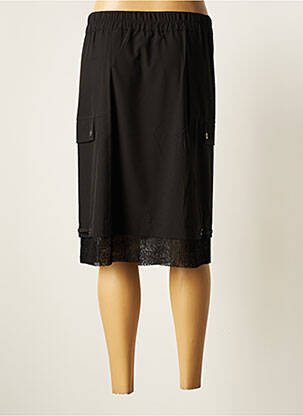 Jupe mi-longue noir GRIFFON femme