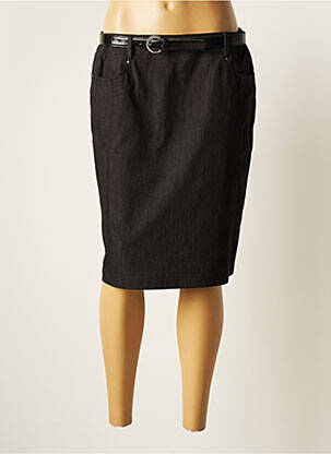 Jupe mi-longue noir LEBEK femme