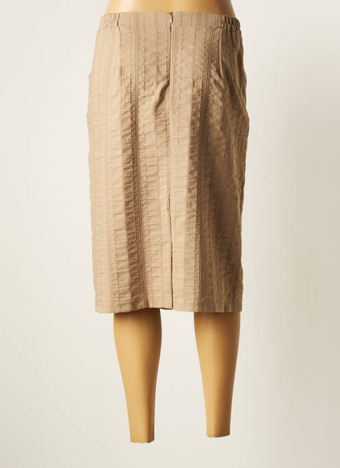 Jupe mi-longue beige GRIFFON pour femme
