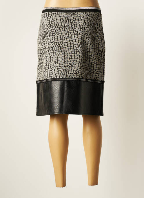 Jupe mi-longue gris DIVAS pour femme