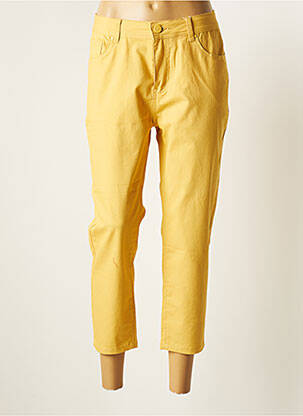 Pantacourt jaune GRIFFON femme