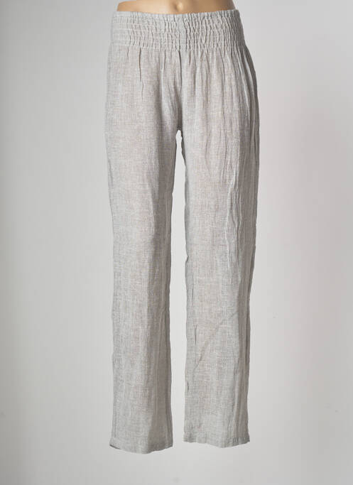 Pantalon large gris MARILU pour femme