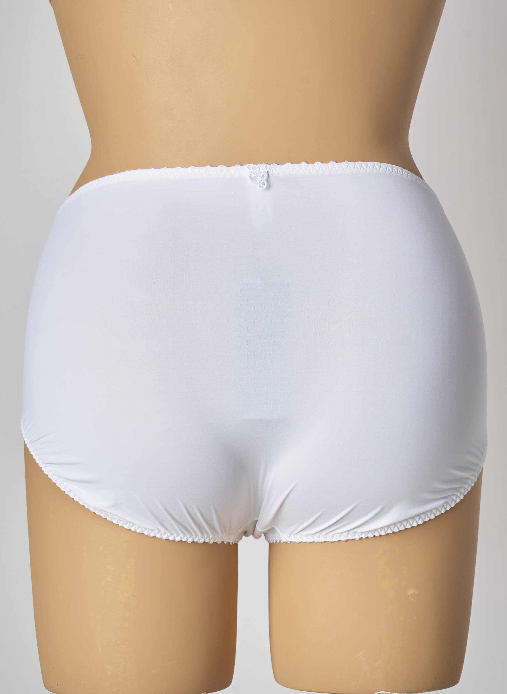 SECRET D'EVA Culotte haute de couleur blanc en soldes pas cher  2178270-blanc0 - Modz