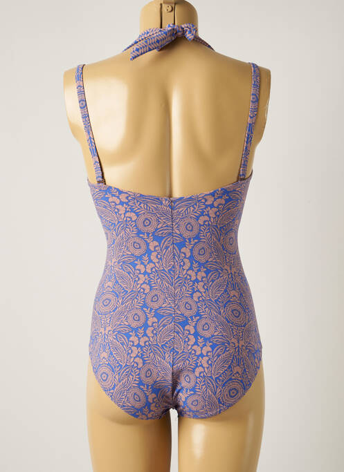 Maillot de bain 1 pièce bleu ROSA FAIA femme