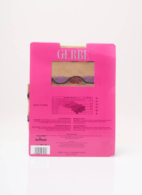 Collants beige GERBE pour femme