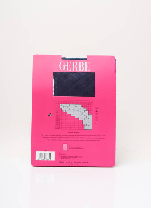 Collants bleu GERBE femme