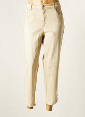 Pantalon 7/8 beige LUXURY DENIM pour femme seconde vue