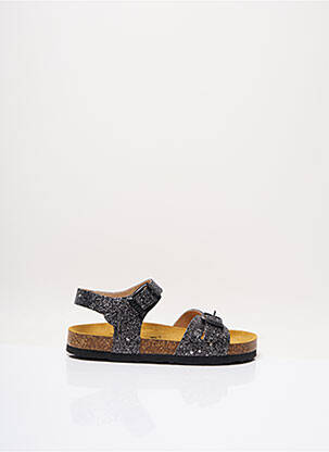 Sandales/nu pieds type de semelle anatomique bout ouvert noir PLAKTON fille