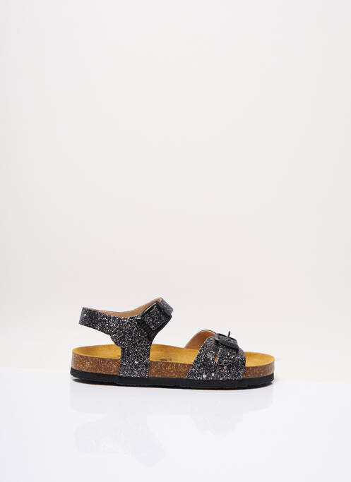 Sandales/nu pieds type de semelle anatomique bout ouvert noir PLAKTON fille