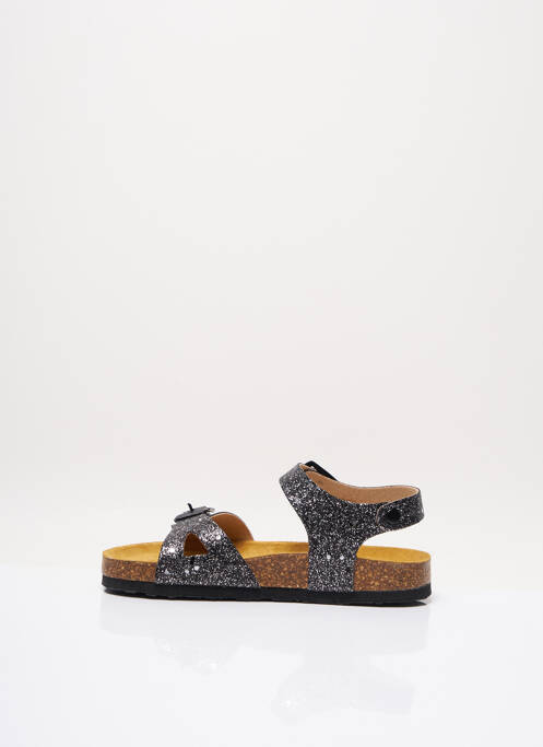 Sandales/nu pieds type de semelle anatomique bout ouvert noir PLAKTON fille