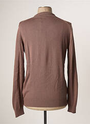 Pull marron RECYCLED ART WORLD pour homme seconde vue